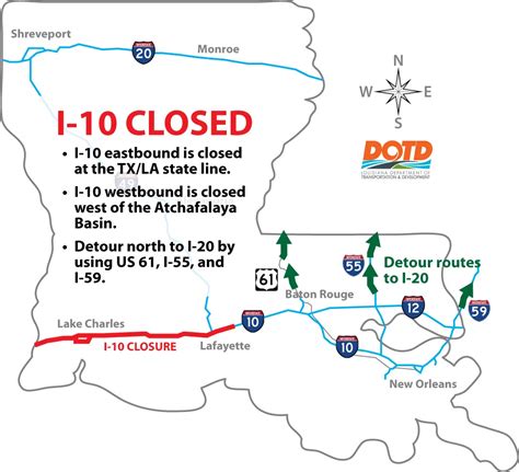 Louisiana interstate road closures. Things To Know About Louisiana interstate road closures. 